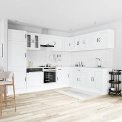 14 Piece Kitchen Cabinet Set "Kalmar" Engineered Wood White