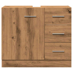 vidaXL Sink Cabinet Artisian Oak 63x30x54 cm Engineered Wood 4