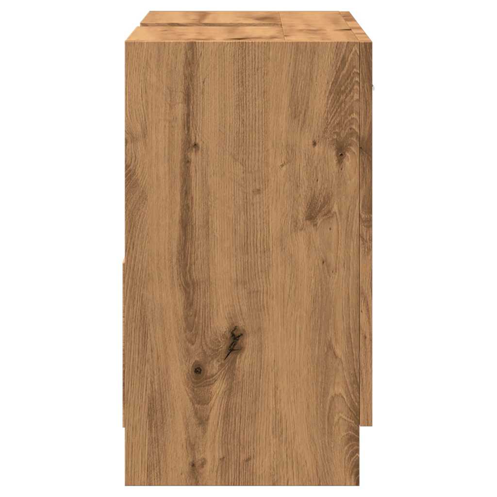 vidaXL Sink Cabinet Artisian Oak 63x30x54 cm Engineered Wood 5
