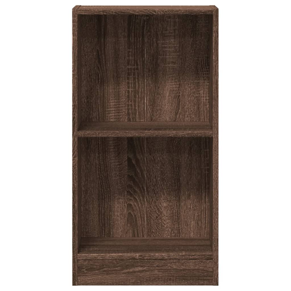 vidaXL Bookcase Brown Oak 40x24x76 cm Engineered Wood 4