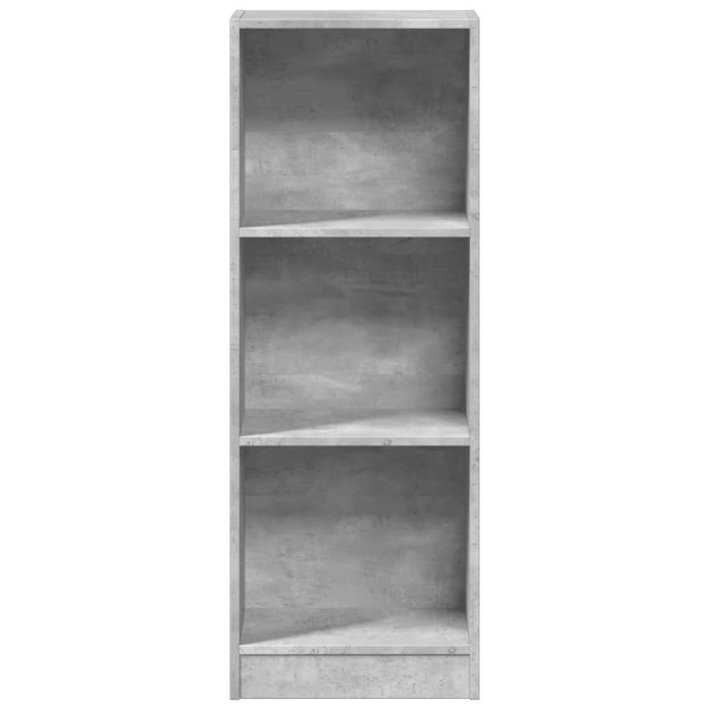 vidaXL Bookcase Concrete Grey 40x24x109 cm Engineered Wood 4
