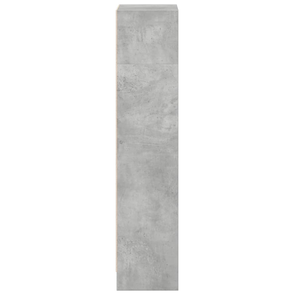 vidaXL Bookcase Concrete Grey 40x24x109 cm Engineered Wood 6