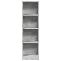 vidaXL Bookcase Concrete Grey 40x24x143 cm Engineered Wood 4