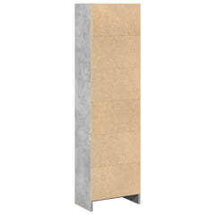 vidaXL Bookcase Concrete Grey 40x24x143 cm Engineered Wood 5