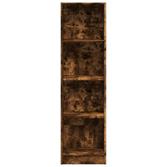 vidaXL Bookcase Smoked Oak 40x24x143 cm Engineered Wood 4