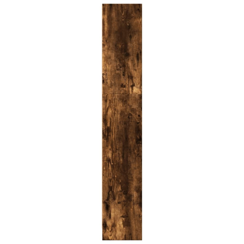 vidaXL Bookcase Smoked Oak 40x24x143 cm Engineered Wood 6