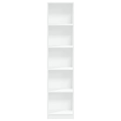 vidaXL Bookcase White 40x24x176 cm Engineered Wood 4