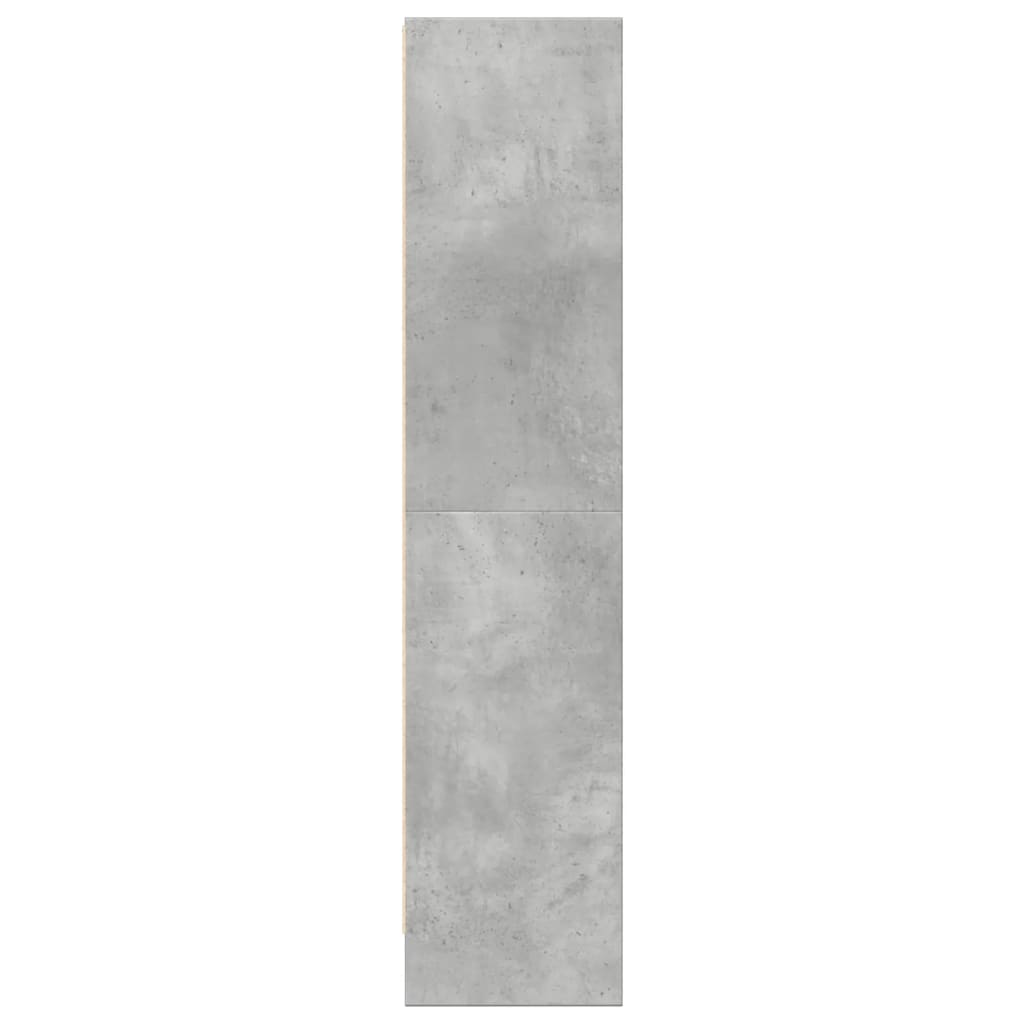 vidaXL Bookcase Concrete Grey 60x24x109 cm Engineered Wood 6
