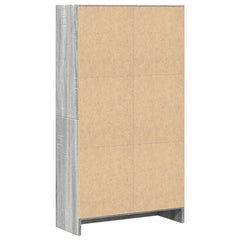 vidaXL Bookcase Grey Sonoma 60x24x109 cm Engineered Wood 5