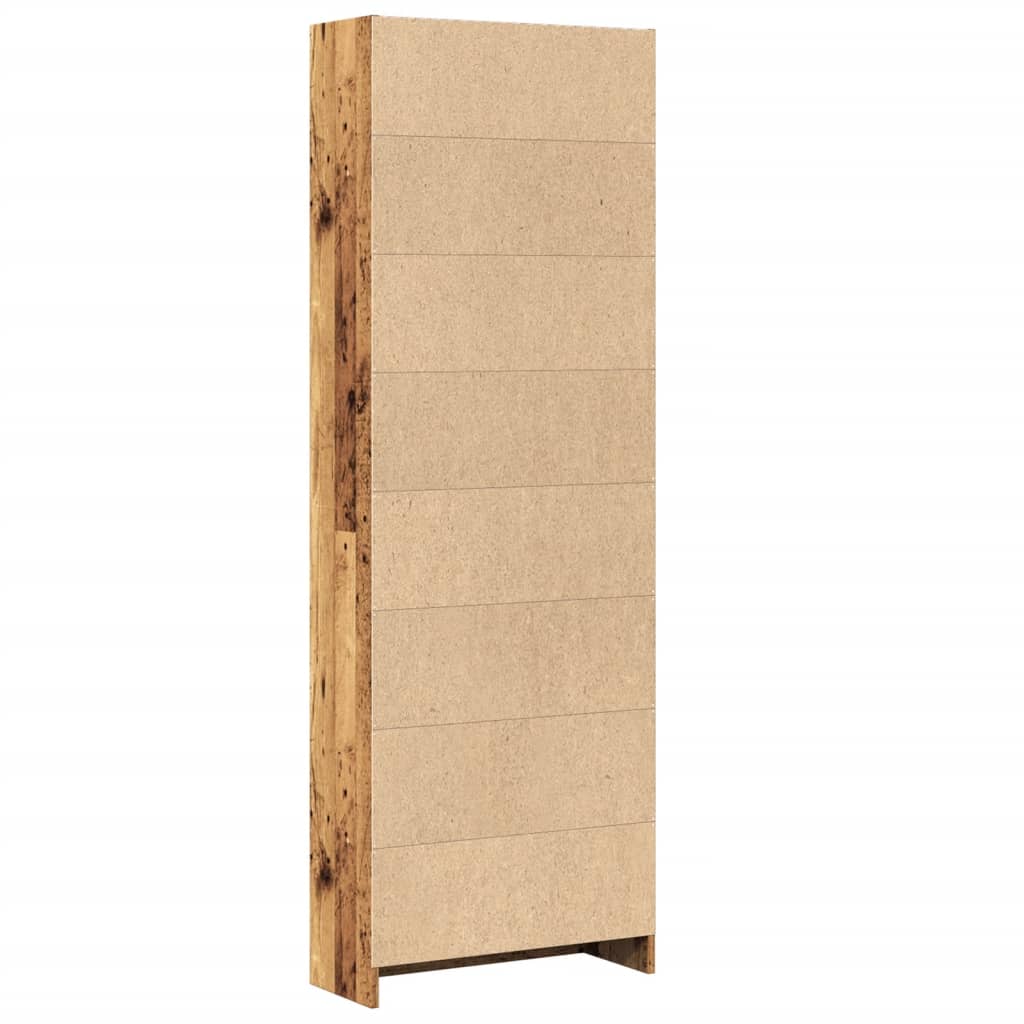 vidaXL Bookcase Old Wood 60x24x176 cm Engineered Wood 5