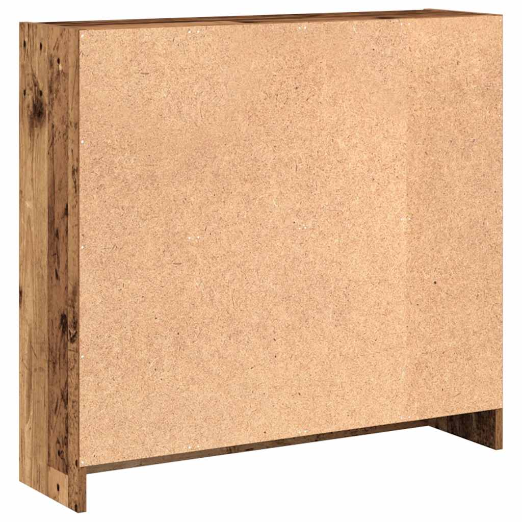 vidaXL Bookcase Old Wood 80x24x76 cm Engineered Wood 5