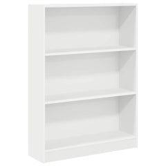 vidaXL Bookcase White 80x24x109 cm Engineered Wood 2