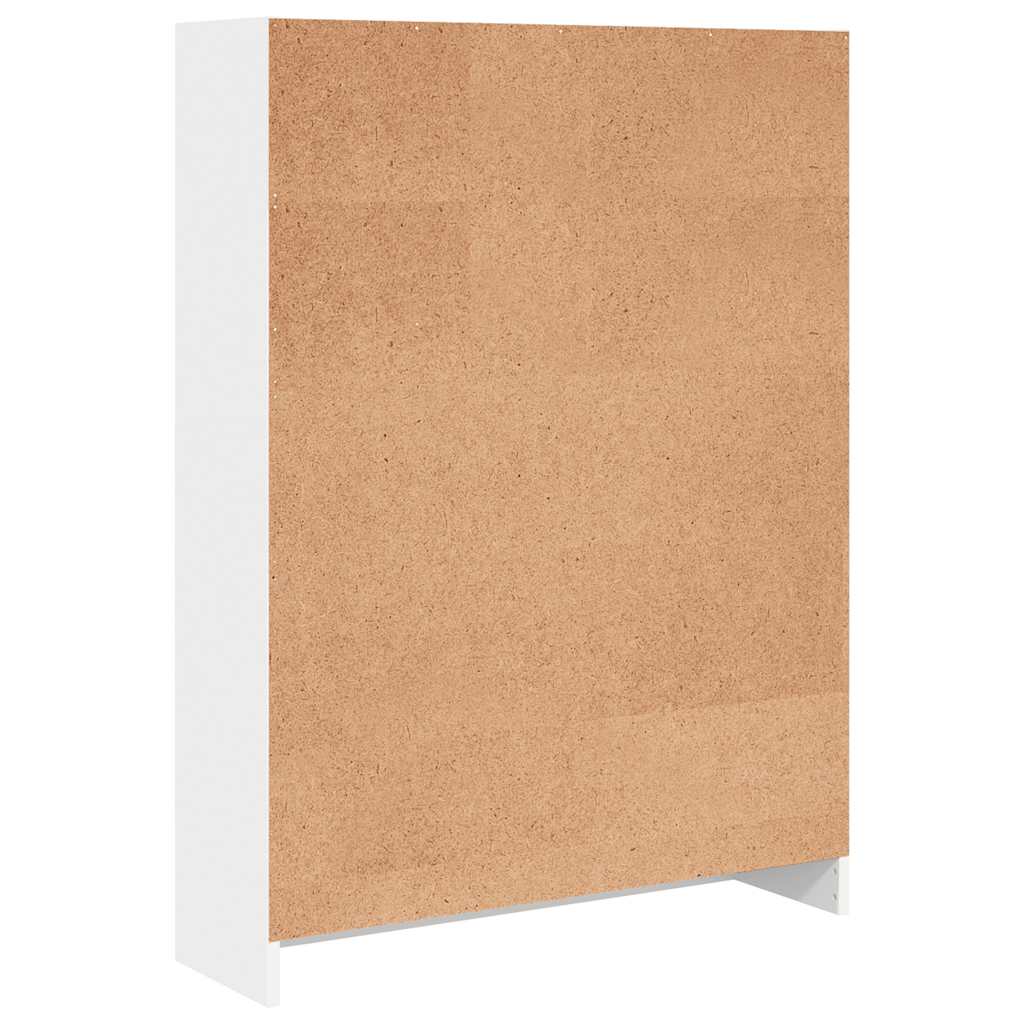 vidaXL Bookcase White 80x24x109 cm Engineered Wood 5