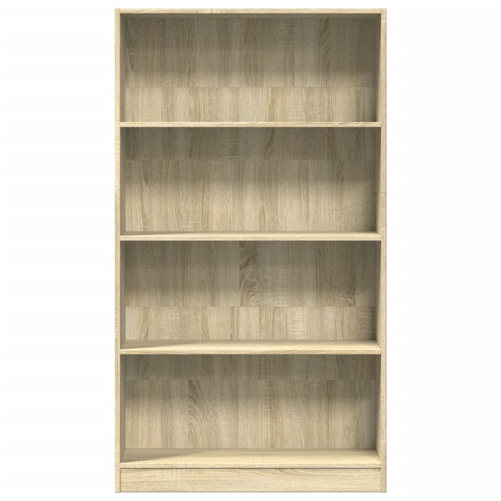 vidaXL Bookcase Sonoma Oak 80x24x143 cm Engineered Wood 4