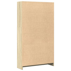 vidaXL Bookcase Sonoma Oak 80x24x143 cm Engineered Wood 5