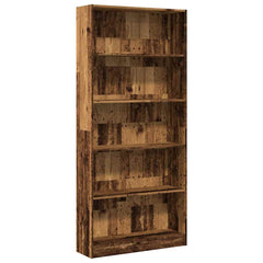 vidaXL Bookcase Old Wood 80x24x176 cm Engineered Wood 2