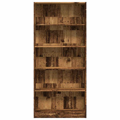 vidaXL Bookcase Old Wood 80x24x176 cm Engineered Wood 4