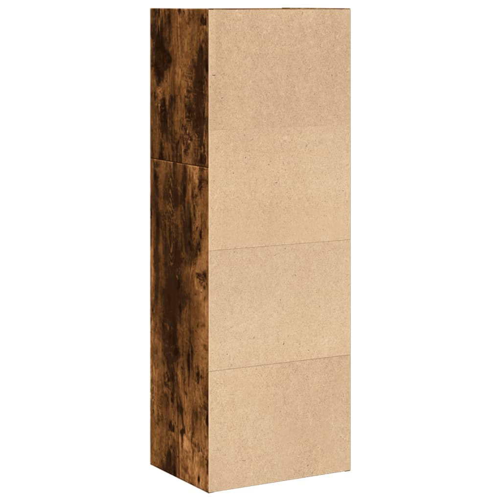 vidaXL Bookcase Smoked Oak 40x30x114 cm Engineered Wood 5