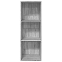 vidaXL Bookcase Grey Sonoma 40x30x114 cm Engineered Wood 4