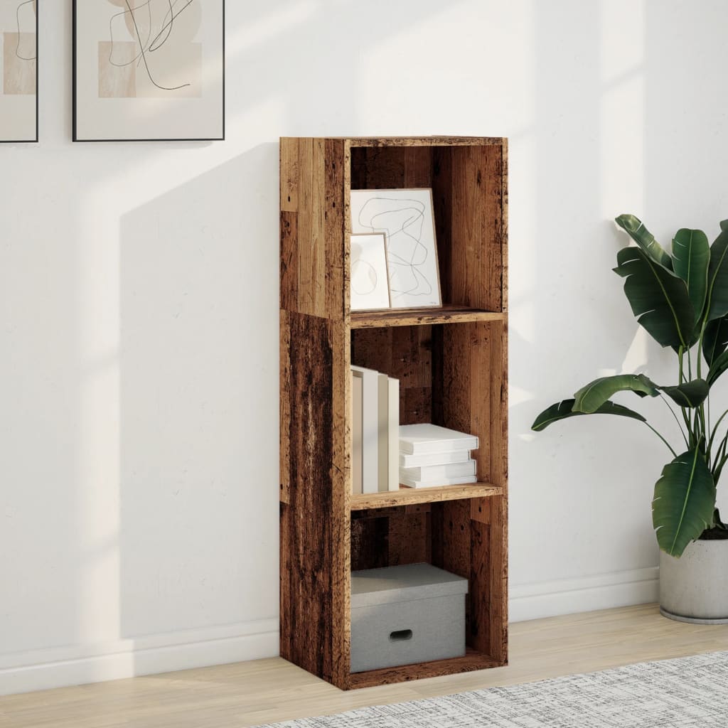 vidaXL Bookcase Old Wood 40x30x114 cm Engineered Wood 3