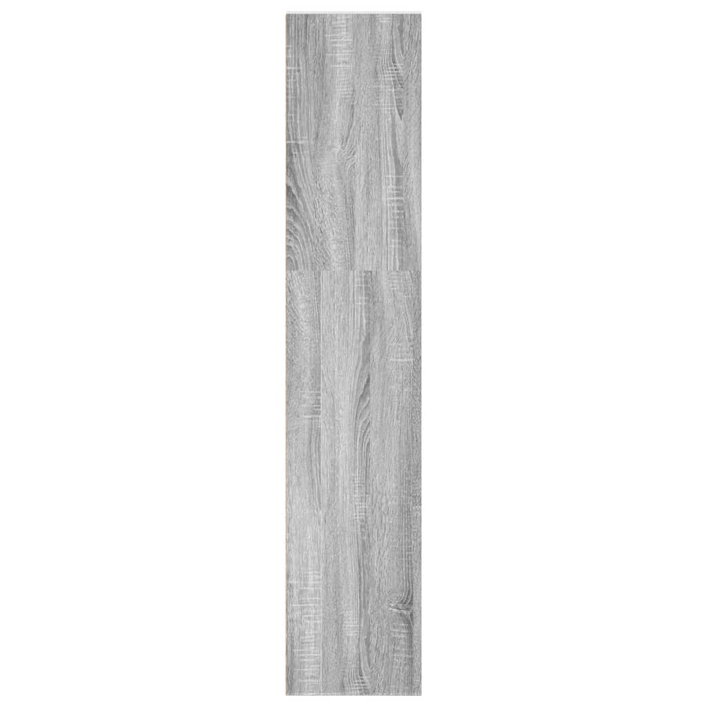 vidaXL Bookcase Grey Sonoma 40x30x152 cm Engineered Wood 6
