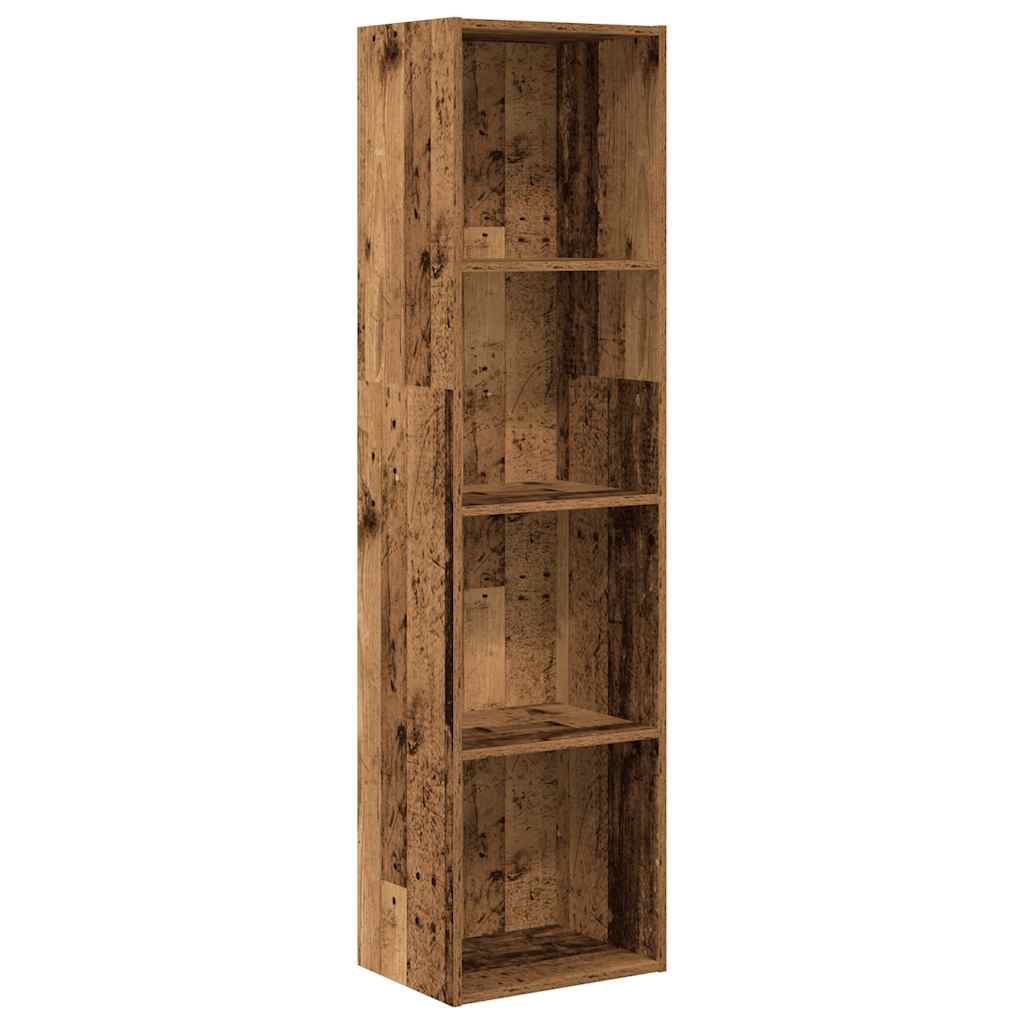 Bookcase 40x30x152 cm Engineered Wood Height 152 cm Width 40 cm Old wood