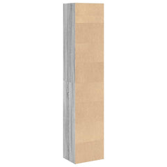 vidaXL Bookcase Grey Sonoma 40x30x189 cm Engineered Wood 5