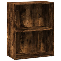 vidaXL Bookcase Smoked Oak 60x30x77 cm Engineered Wood 2