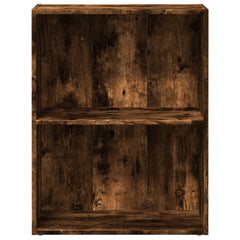vidaXL Bookcase Smoked Oak 60x30x77 cm Engineered Wood 4
