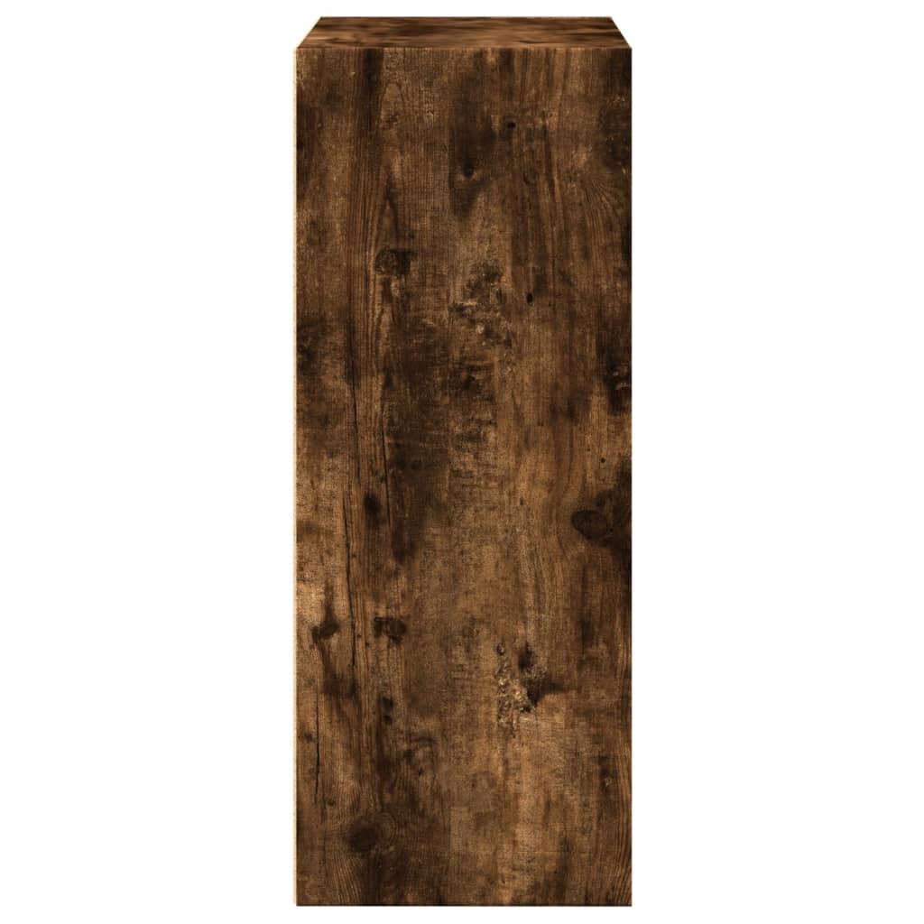 vidaXL Bookcase Smoked Oak 60x30x77 cm Engineered Wood 6