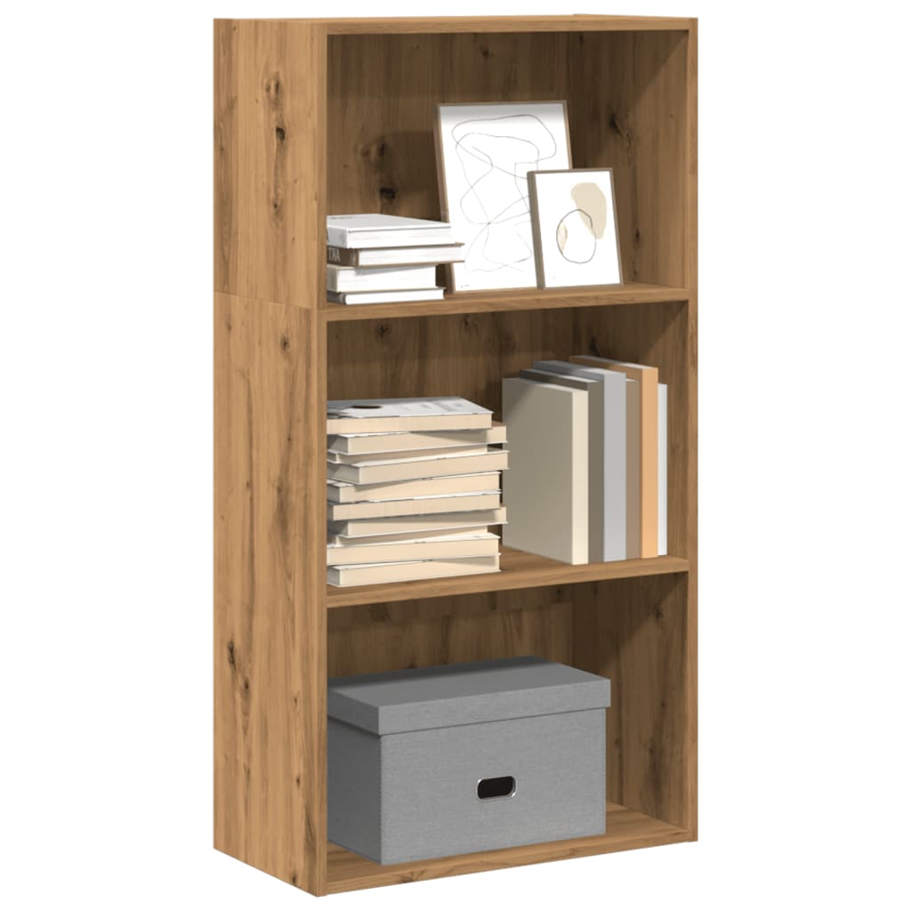 vidaXL Bookcase Artisian Oak 60x30x114 cm Engineered Wood 1