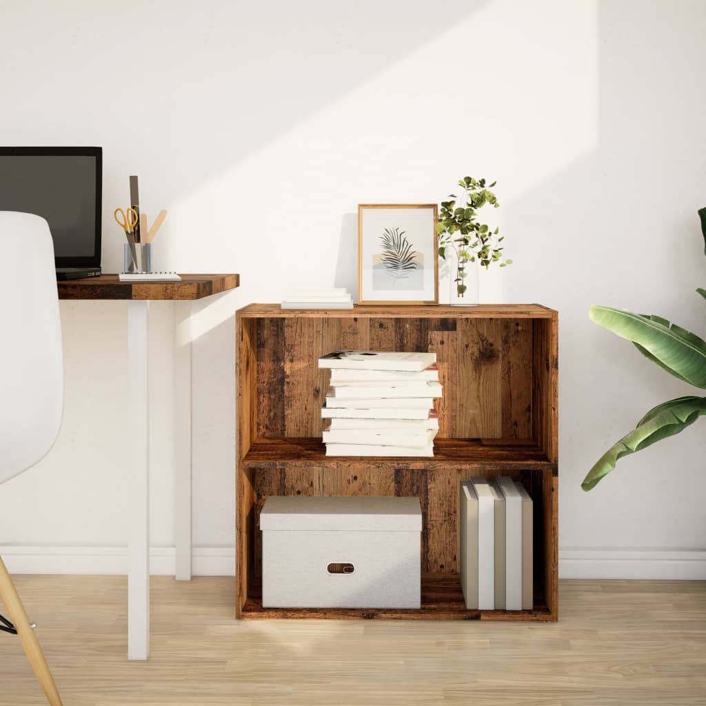 vidaXL Bookcase Old Wood 80x30x77 cm Engineered Wood 3