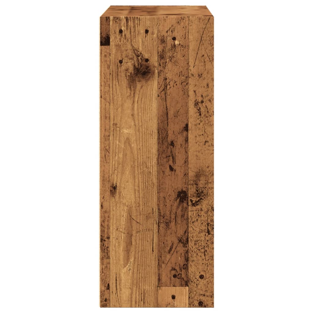 vidaXL Bookcase Old Wood 80x30x77 cm Engineered Wood 6