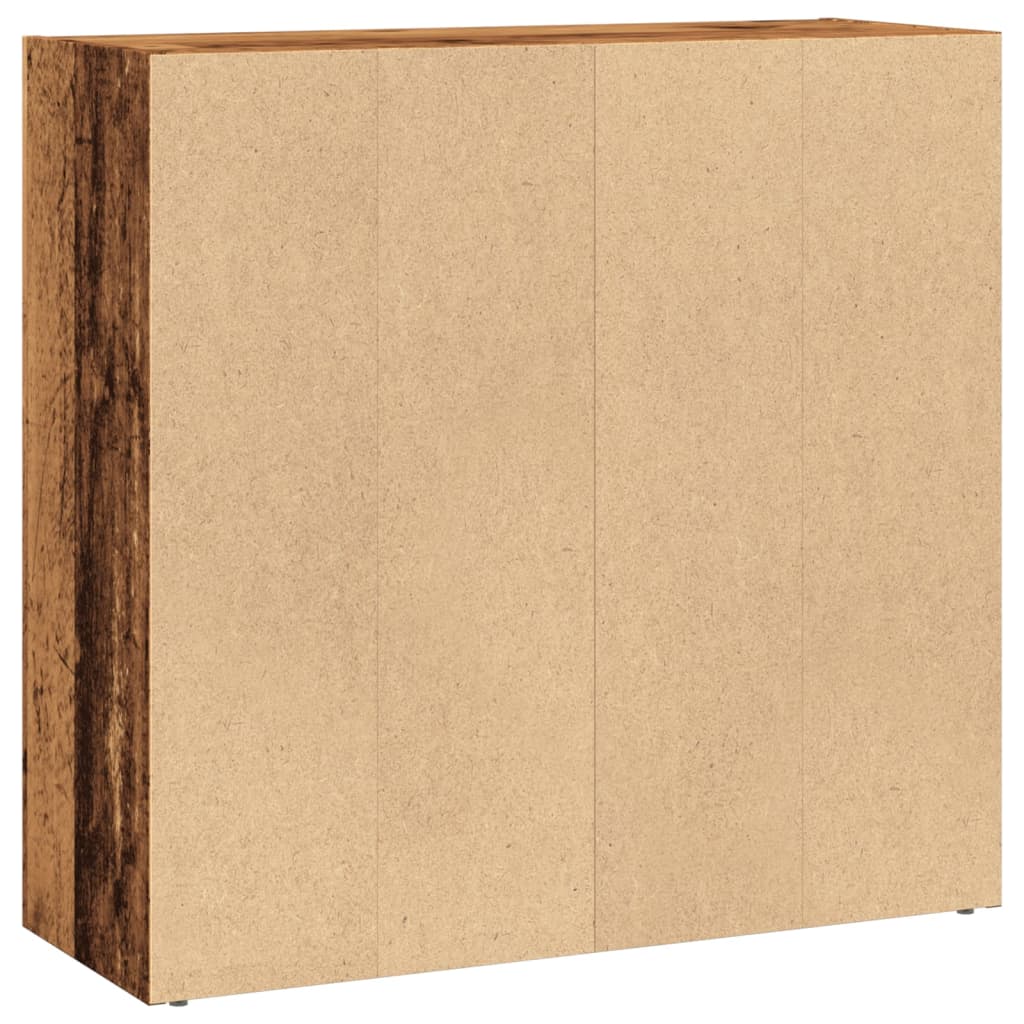 vidaXL Bookcase Old Wood 80x30x77 cm Engineered Wood 5