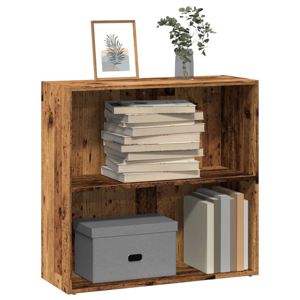 vidaXL Bookcase Old Wood 80x30x77 cm Engineered Wood 1