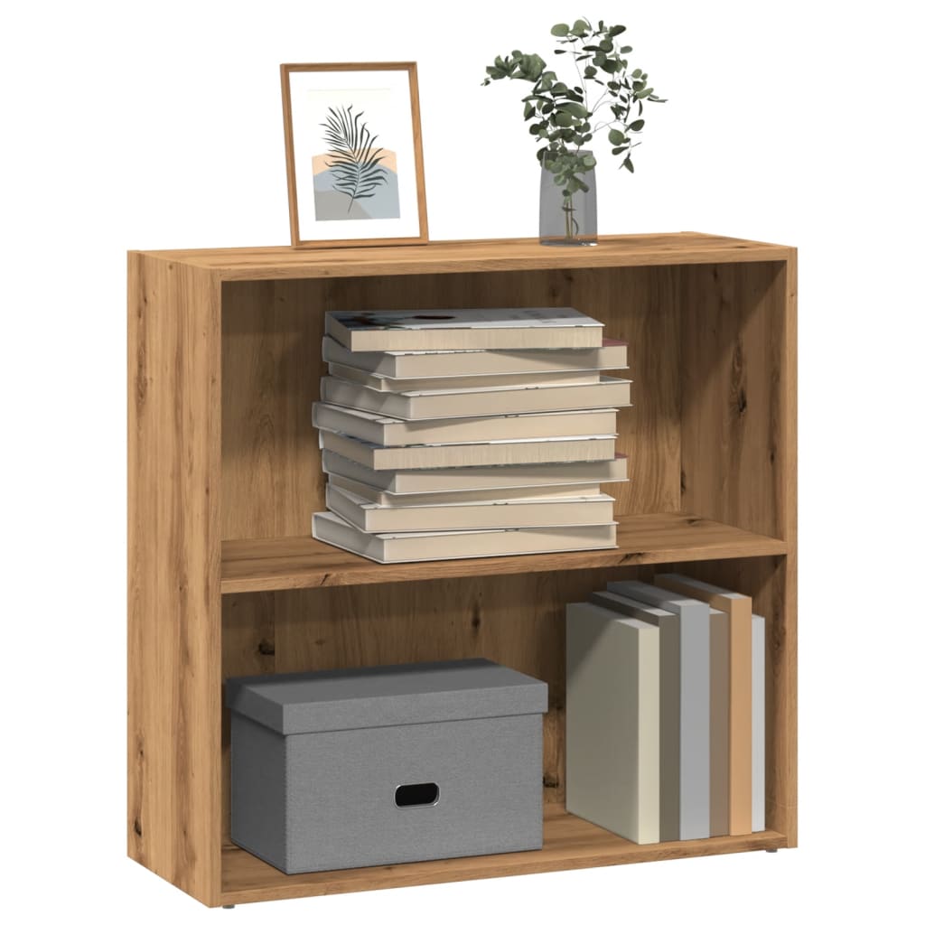 vidaXL Bookcase Artisian Oak 80x30x77 cm Engineered Wood 1