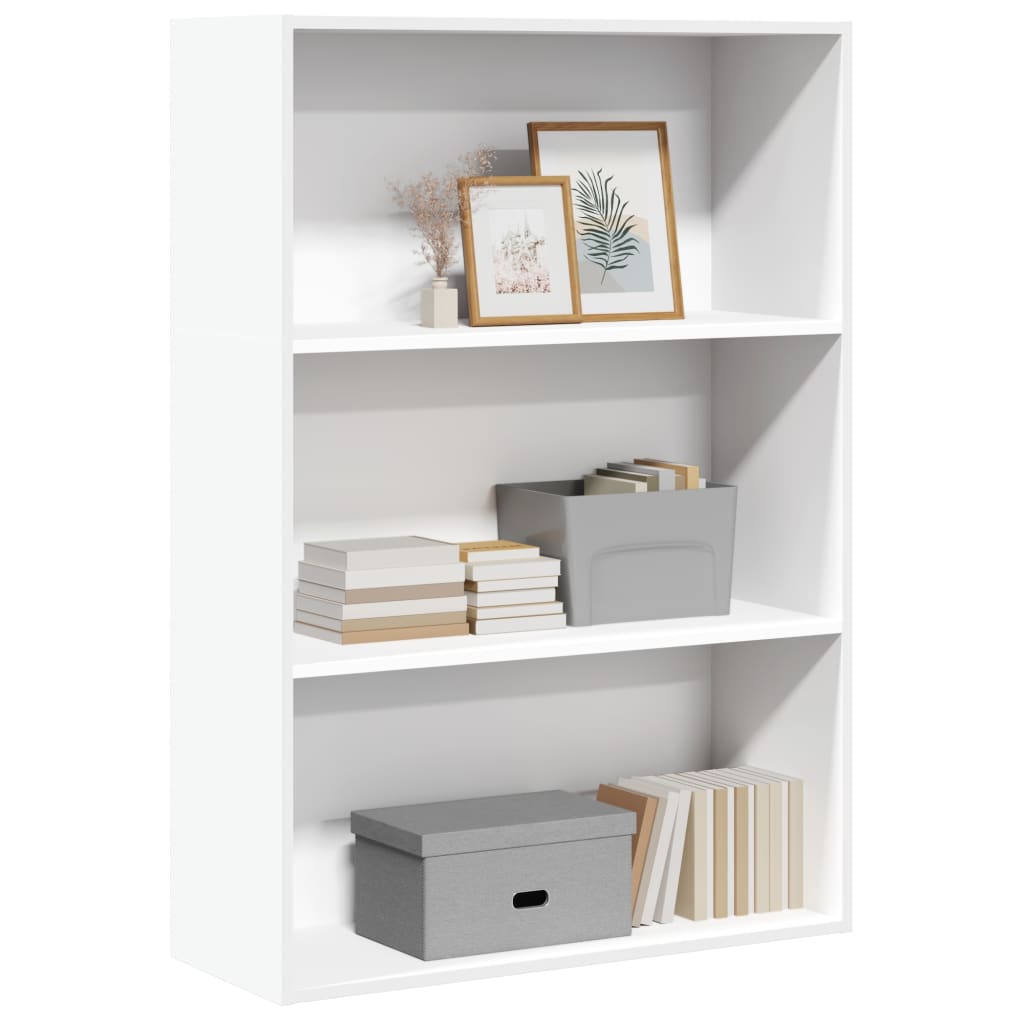 vidaXL Bookcase White 80x30x114 cm Engineered Wood 1