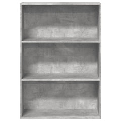 vidaXL Bookcase Concrete Grey 80x30x114 cm Engineered Wood 4