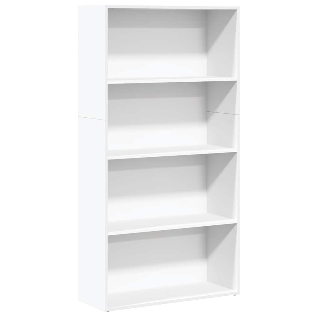 vidaXL Bookcase White 80x30x152 cm Engineered Wood 2