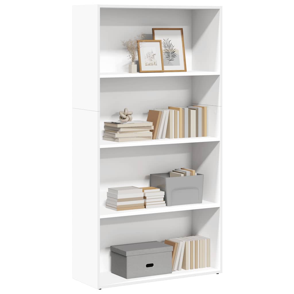 vidaXL Bookcase White 80x30x152 cm Engineered Wood 1