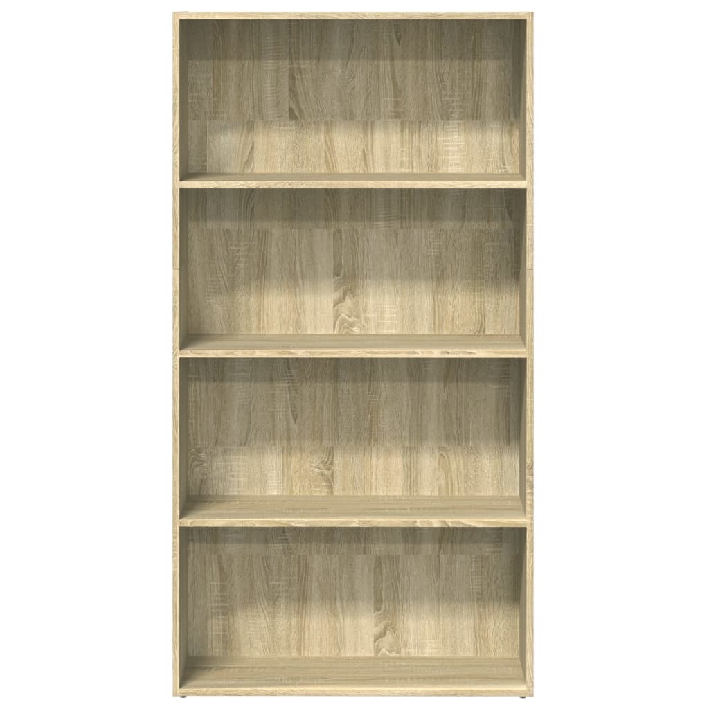 vidaXL Bookcase Sonoma Oak 80x30x152 cm Engineered Wood 4