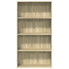 vidaXL Bookcase Sonoma Oak 80x30x152 cm Engineered Wood 4