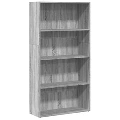 vidaXL Bookcase Grey Sonoma 80x30x152 cm Engineered Wood 2