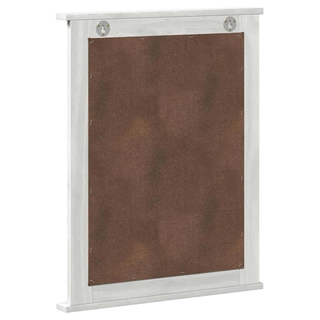 vidaXL Mirror VIGO Antique White 55.5 x 5 x 70 cm Solid pine wood 6