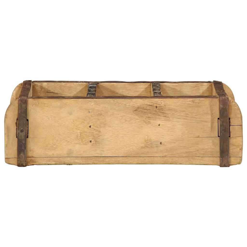 vidaXL Tray 4 pcs Brown 30 x 14 x 9 cm Solid Reclaim Wood 5