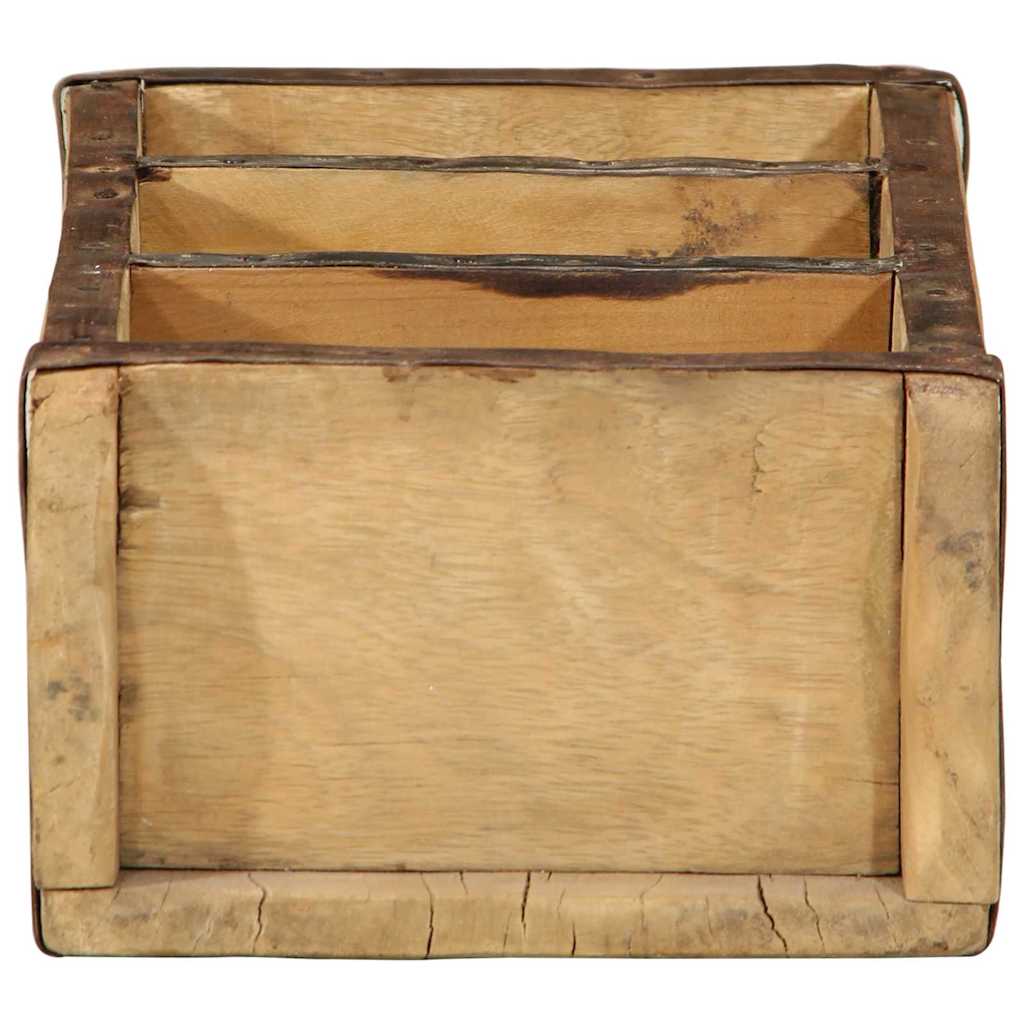 vidaXL Tray 4 pcs Brown 30 x 14 x 9 cm Solid Reclaim Wood 6
