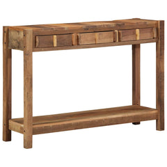 vidaXL Console Table Brown 107 x 33 x 76 cm Solid Reclaim Wood 2