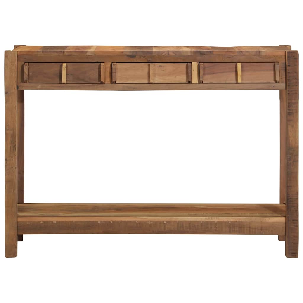 vidaXL Console Table Brown 107 x 33 x 76 cm Solid Reclaim Wood 4