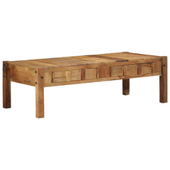 vidaXL Coffee Table Brown 110 x 54 x 35 cm Solid Reclaim Wood 2