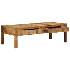 vidaXL Coffee Table Brown 110 x 54 x 35 cm Solid Reclaim Wood 3
